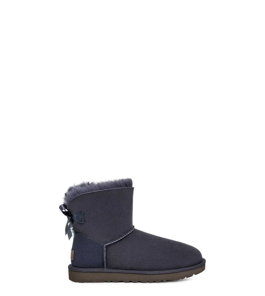 Damen UGG Klassische Stiefel | Mini Bailey Bow Ii Eve Blue