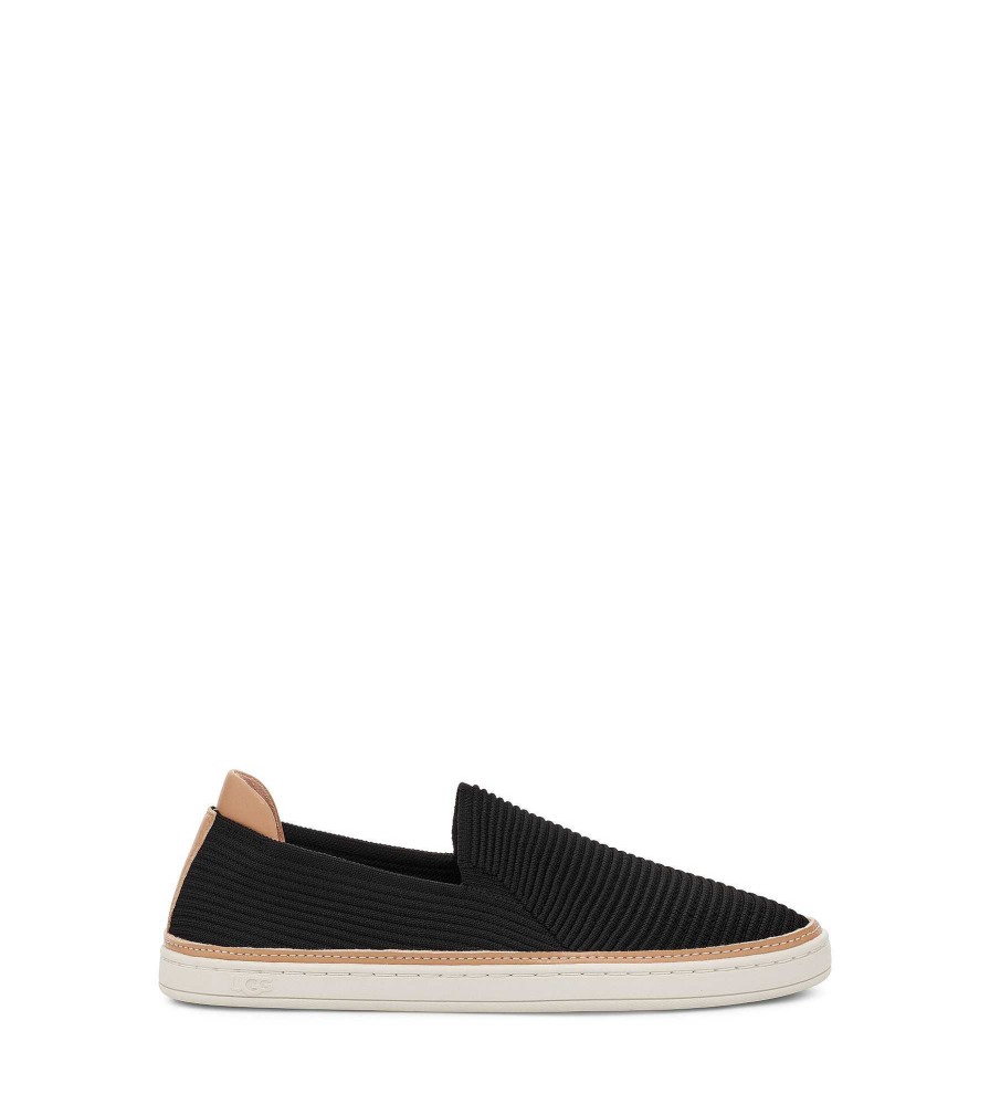 Damen UGG Sneakers | Sammy Schwarzer Rippstrick