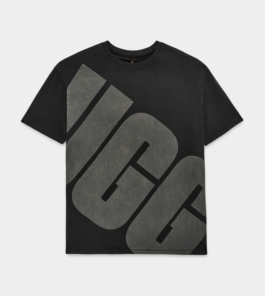 Damen UGG RTW-Kollektion | Jacqueline-Logo-T-Shirt Schwarz / Kohle