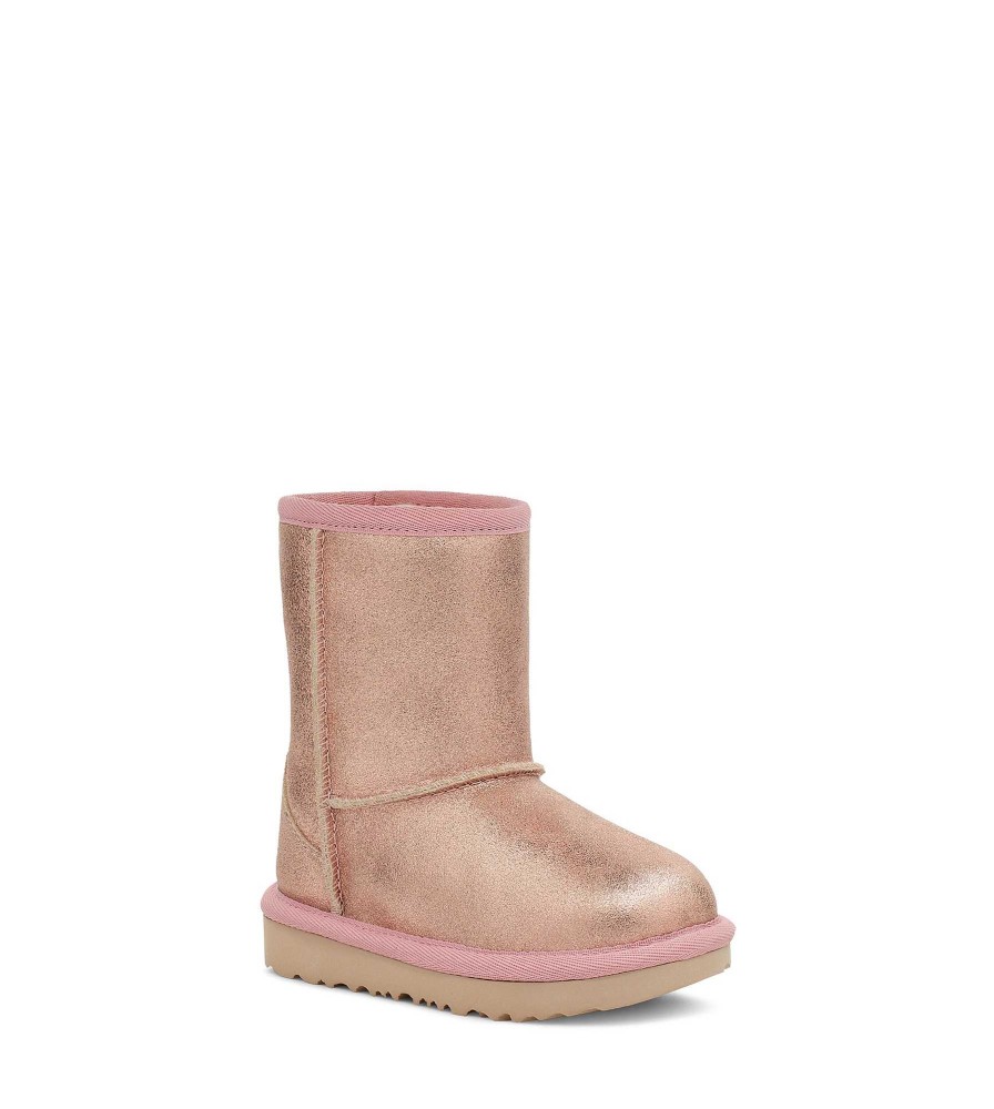 Kinder UGG Stiefel | Klassischer II-Metallic-Glitzer Roségold