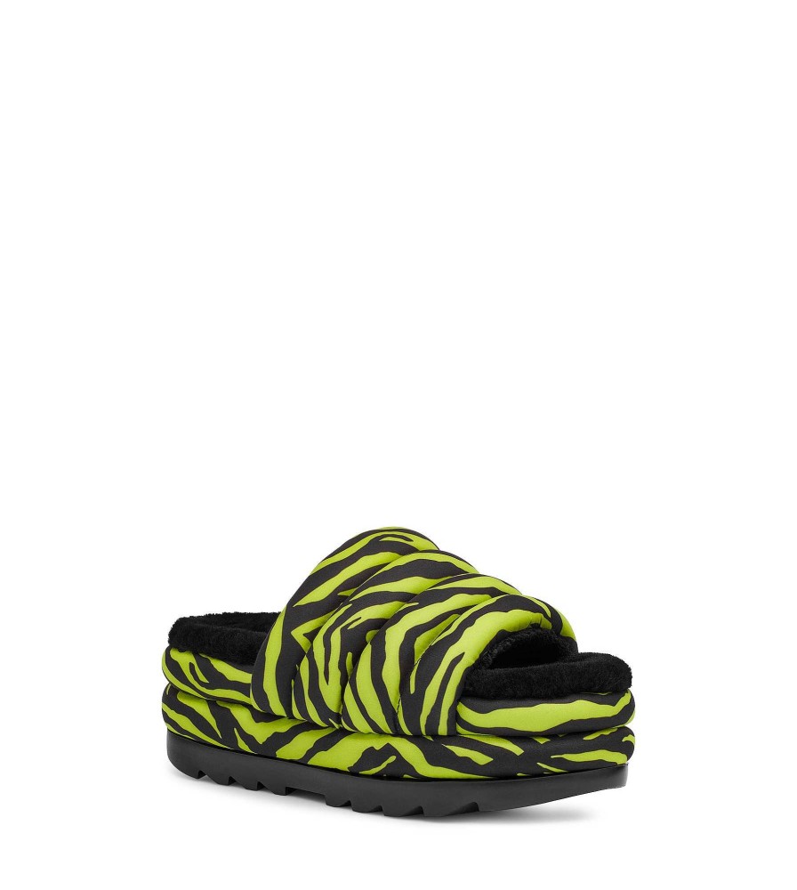 Damen UGG Sandalen & Pantoletten | Maxi-Slide-Tiger-Print Schlüssellimette