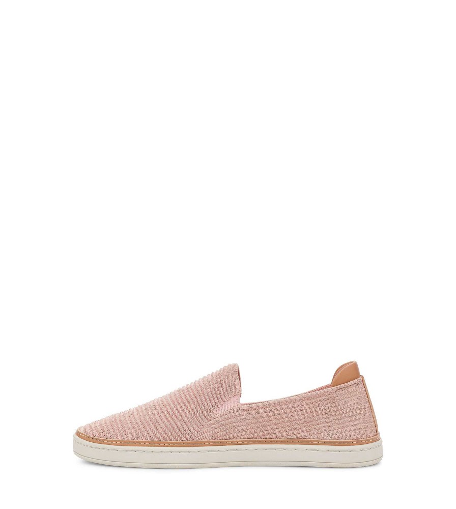 Damen UGG Sneakers | Sammy Rosé-/roségoldener Rippstrick