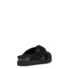 Damen UGG | Fuzz Sugar Cross Slide Schwarz