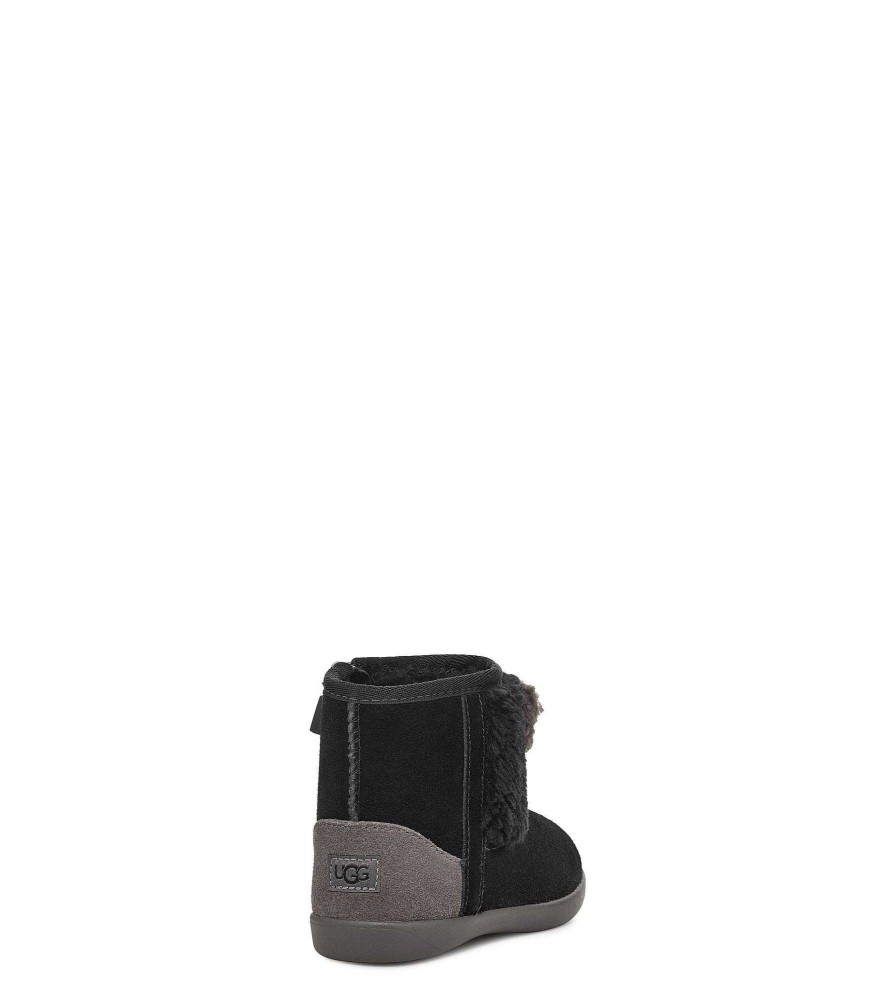 Kinder UGG Stiefel | Koala Stuffie Schwarzes Wildleder