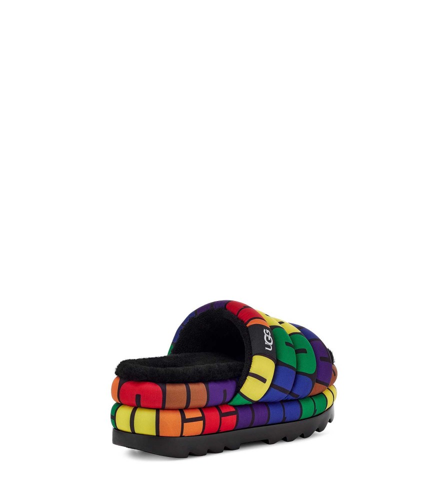 Damen UGG Sandalen & Pantoletten | Maxi Slide Pride Regenbogen-Logo