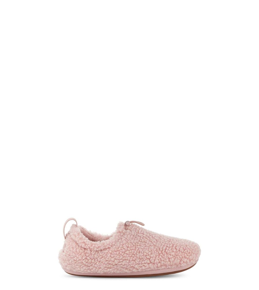 Damen UGG Hausschuhe | Plüschiger Slipper Rosengrau