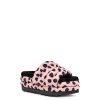 Damen UGG Sandalen & Pantoletten | Maxi-Slide mit Geparden-Print Rosa Jakobsmuschel