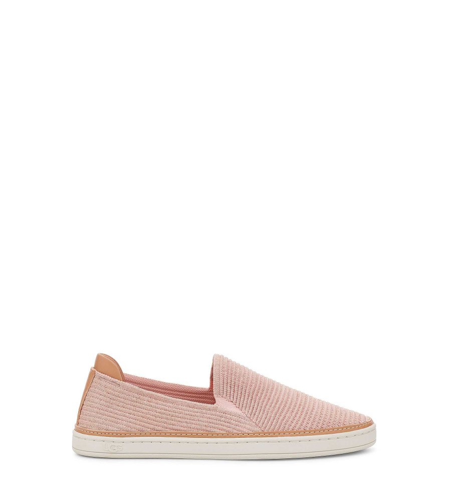 Damen UGG Sneakers | Sammy Rosé-/roségoldener Rippstrick