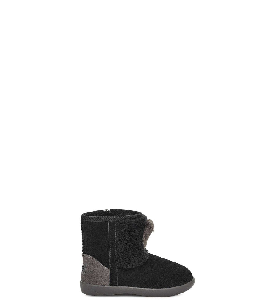 Kinder UGG Stiefel | Koala Stuffie Schwarzes Wildleder