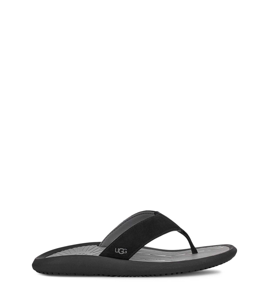 Herren UGG Sandalen und Pantoletten | Brookside Ii Flip Schwarz